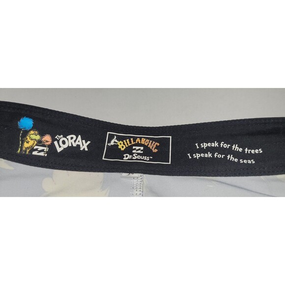 Billabong Board Shorts Dr Seuss Lorax Size 27 Swim Trunks Beach EUC - Picture 6 of 6